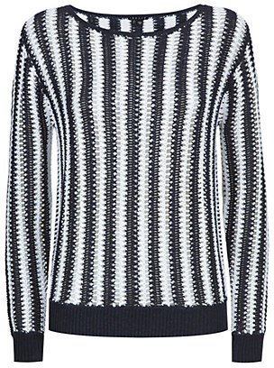 Theory Amena L Vertical Striped Sweater