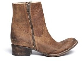 Nobrand 'Austin' distressed leather zip boots