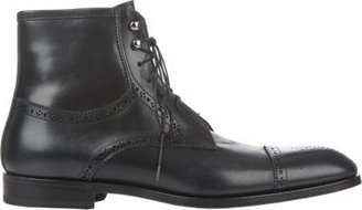 Barneys New York Perforated Cap-Toe Boots