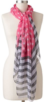 Manhattan accessories co. stars & stripes american flag sheer scarf