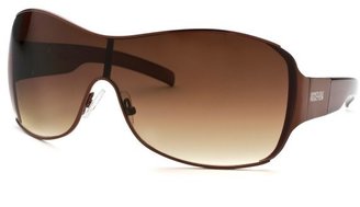Kenneth Cole Reaction Women's Shield Brown Sunglasses