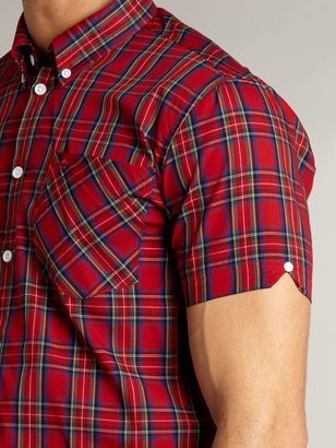 Merc Men's Short sleeve tartan check shirt