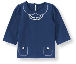 Janie and Jack Button Necklace Top