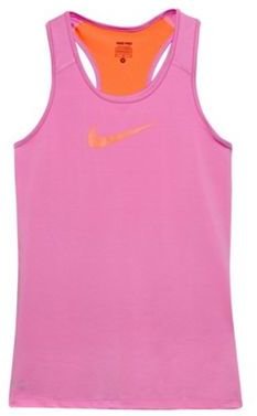 Nike Girl's pink racer back tank top