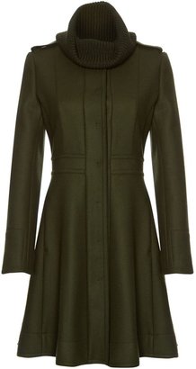 Sportmax Code Rea coat with knitted collar