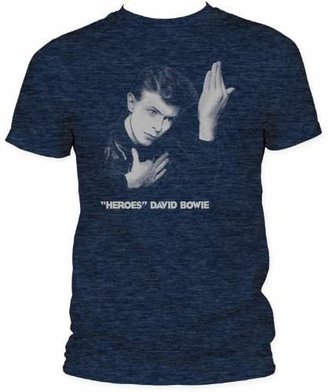 Impact Men's David Bowie Heroes Album Cover T-Shirt