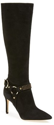 Via Spiga 'Cinda' Studded Halter Strap Knee High Boot (Narrow Calf) (Women)