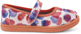 Toms Pink Water Dot Tiny Mary Janes