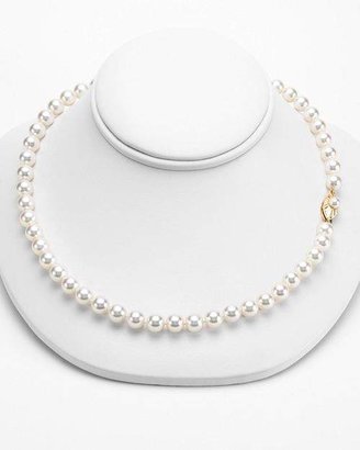 Bloomingdale's Cultured Akoya 6.5mm Pearl Strand Necklace in 14K Yellow Gold, 16"