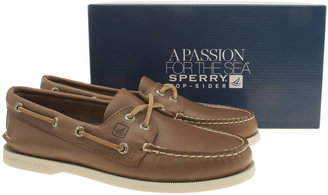 Sperry Mens Brown A/O 2-Eye Boat Shoes