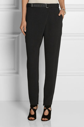 By Malene Birger Vengalia wrap-effect crepe tapered pants