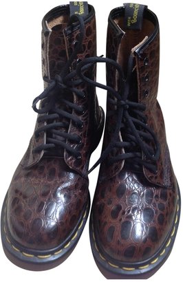Dr. Martens Brown Patent leather Boots
