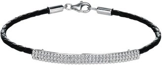 Fiorelli Sterling Silver and Leather Bracelet