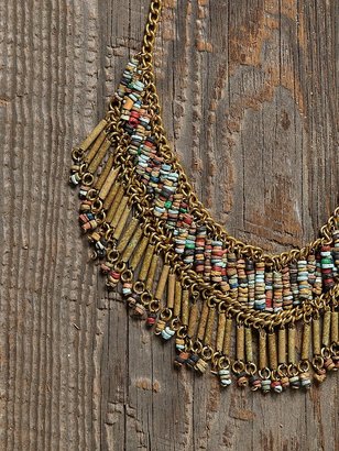 Free People Vintage Fringe Bead Necklace