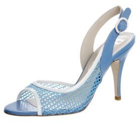 Paco Gil Peeptoe heels blue