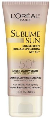 L'Oreal Sublime Sun Advanced Sunscreen SPF 50+ Lotion, 3.0 Ounce