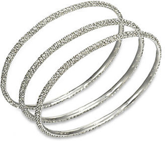 ABS by Allen Schwartz Pavé Bangle Bracelet Set