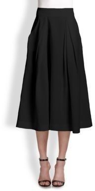 Milly Pleated A-Line Skirt