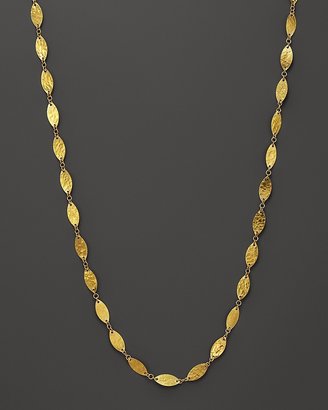 Gurhan 24K Yellow Gold Geometric Willow Multi Station Leaf Necklace, 18"