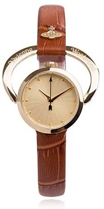 Vivienne Westwood Women's VV082GDTN Horseshoe Analog Display Swiss Quartz Brown Watch