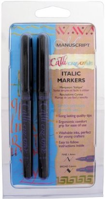 Manuscript Callicreative Italic Markers, Pack of 2, Purple