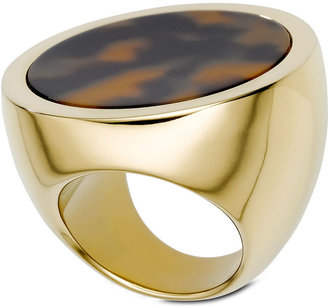 Michael Kors Gold-Tone Tortoise Ring