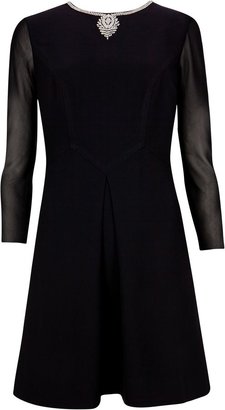 Ted Baker Haswell Embellished long sleeved dress