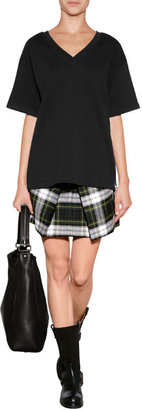McQ Front Pleat Plaid Skirt Gr. 34