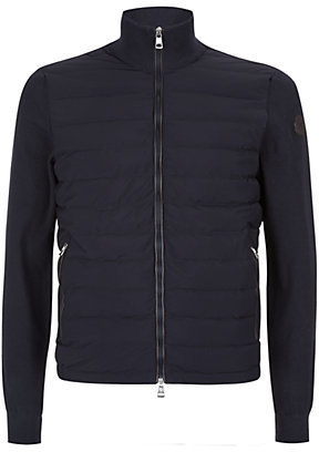 Moncler Quilted Front Ribbed Jacket