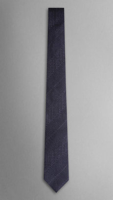 Burberry Textured Stripe Silk Tie
