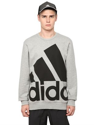 adidas Logo Printed Cotton Blend Sweatshirt