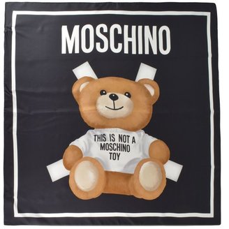 Moschino Bear Silk Scarf