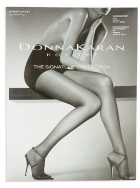 Donna Karan Signature Sheer Satin Control Top Tights