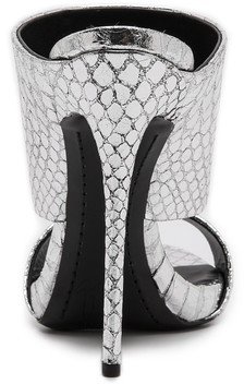 Giuseppe Zanotti Silver Snake Sandals