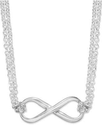 Giani Bernini Sterling Silver Necklace, Infinity Pendant