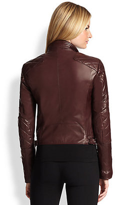 Ralph Lauren Black Label Circuit Leather Biker Jacket