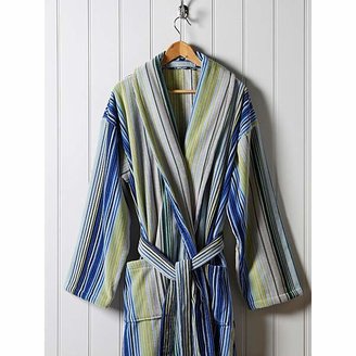 Christy Supreme capsule stripe robe large blue