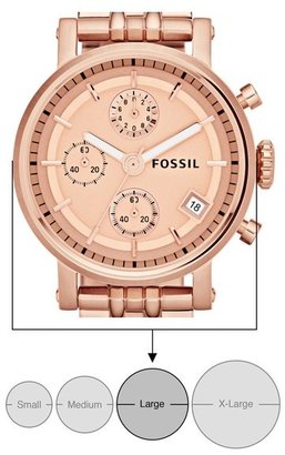 Fossil 'Original Boyfriend' Chronograph Bracelet Watch, 38mm