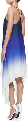 Milly Ombre High-Low Sleeveless Dress