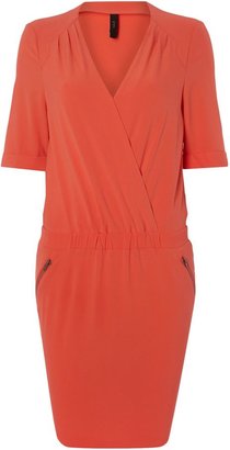 House of Fraser Y.A.S. Short sleeve wrap front dress