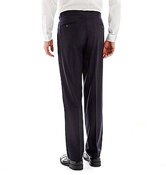 JCPenney JF J.Ferrar JF J. Ferrar Navy Slim-Fit Flat-Front Tuxedo Pants