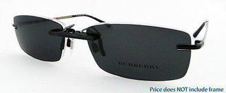 Burberry B1224 54x17 1224 Custom Polarized CLIP-ON Sunglasses (No Frame) NEW