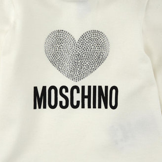 Moschino Ivory stretch jersey T-shirt