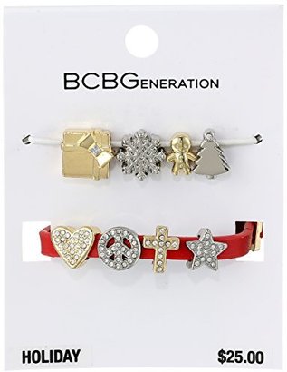 BCBGeneration Holiday Pack Charm Bracelet, 8"
