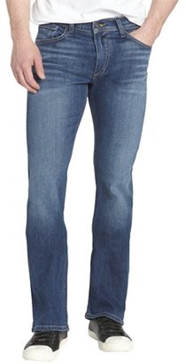 James Jeans teal stretch cotton denim bootcut jeans