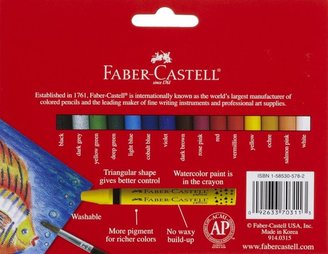 Faber-Castell 15ct Watercolor Crayons w/ Brush