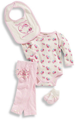Chick Pea Infant Girls Four Piece Bodysuit Set