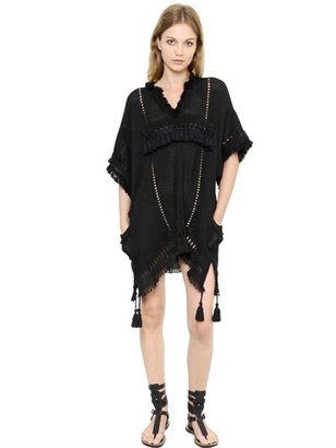 Isabel Marant Fringed Cotton Knit Dress