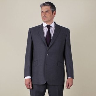 Centaur Big & Tall Big & tall grey flannel look regular fit 2 button jacket