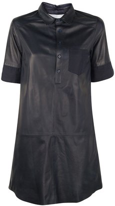 Band Of Outsiders Leather Shirt Dress